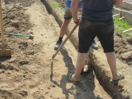 Ленточный фундамент для забора на заказ по выгодной цене в Москве