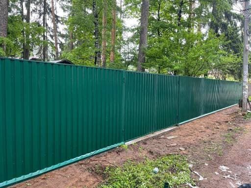 Заборы из профнастила цена под ключ в Москве по выгодной цене