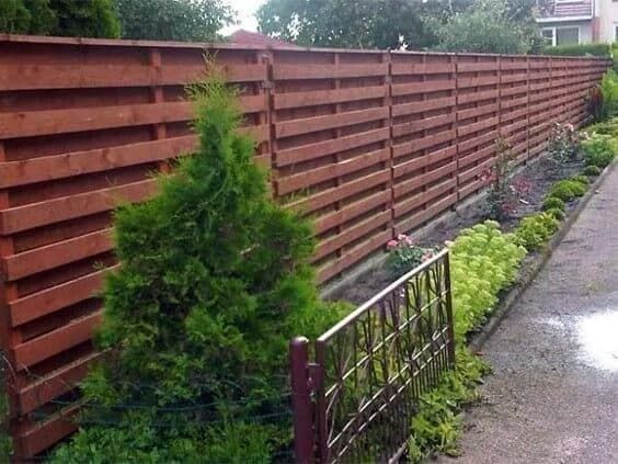 Варианты забора для сада