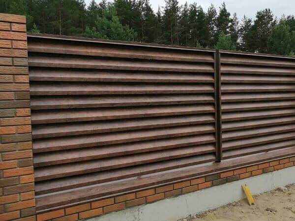 Забор жалюзи купить в Москве по выгодной цене